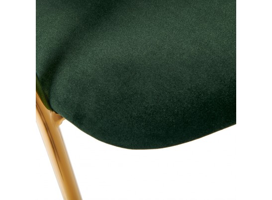 Комплект из 2-х стульев полубарных Turin зеленый с золотыми ножками в Ростове-на-Дону