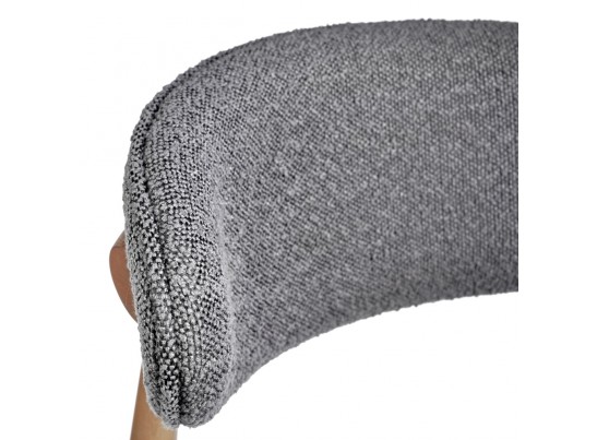 Стул Lucas тёмно-серый букле с ножками цвета орех в Ростове-на-Дону