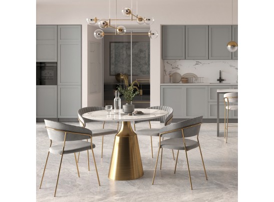 Комплект из 2-х стульев Turin чёрный с золотыми ножками в Ростове-на-Дону