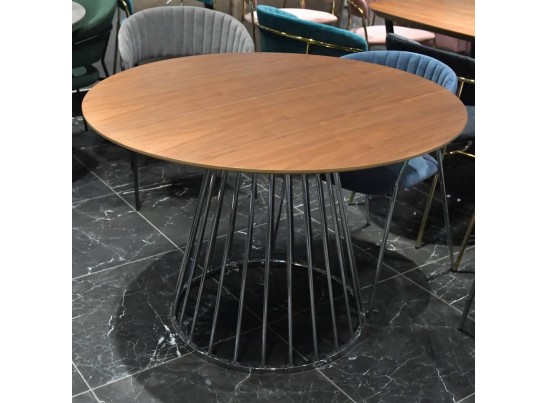 Стол Liverpool 110см орех, хромированные ножки в Ростове-на-Дону