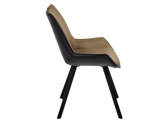 Стул Soft светло-коричневый с чёрным, рогожка в Ростове-на-Дону