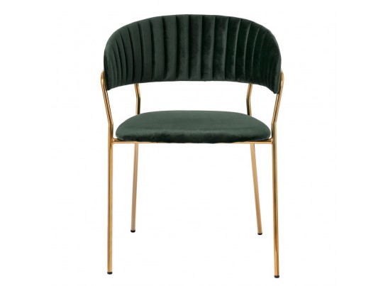 Комплект из 2-х стульев Turin зеленый с золотыми ножками в Ростове-на-Дону