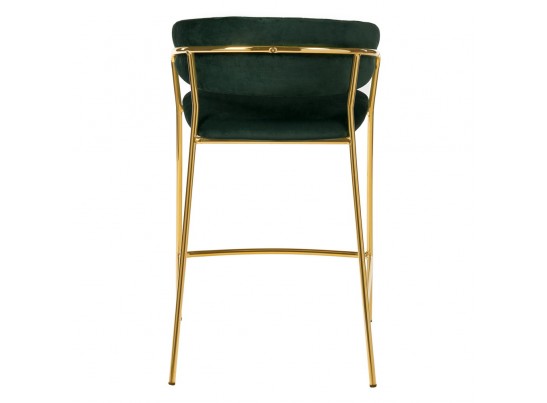 Стул полубарный Turin зеленый с золотыми ножками в Ростове-на-Дону