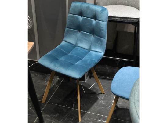 Комплект из 2-х стульев Easy тёмно-бирюзовый с ножками под дерево в Ростове-на-Дону