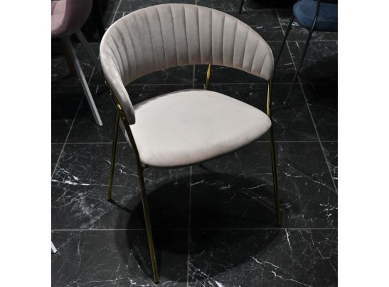 Стул Turin латте с золотыми ножками в Ростове-на-Дону