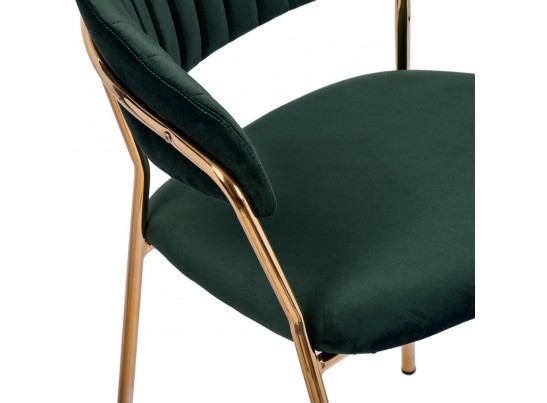 Комплект из 2-х стульев Turin зеленый с золотыми ножками в Ростове-на-Дону