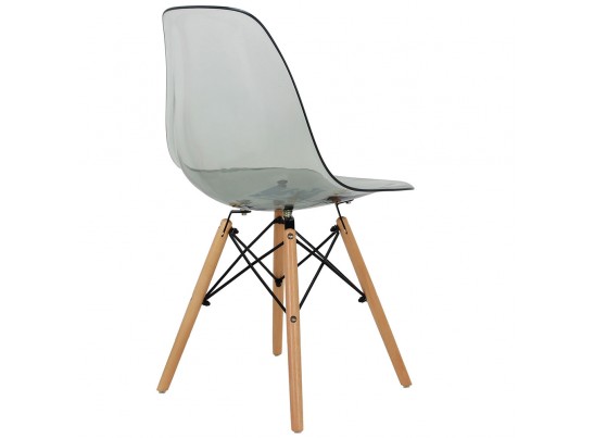 Комплект из 4-х стульев Eames прозрачный серый в Ростове-на-Дону
