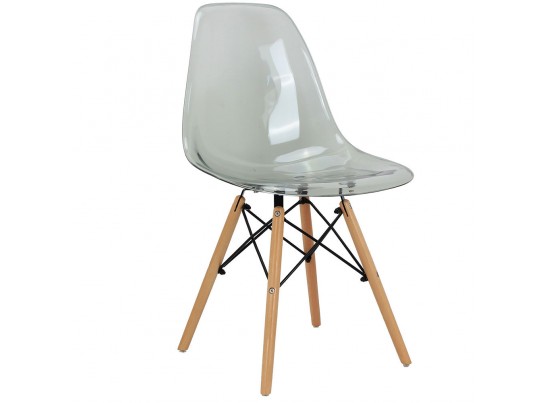 Комплект из 4-х стульев Eames прозрачный серый в Ростове-на-Дону