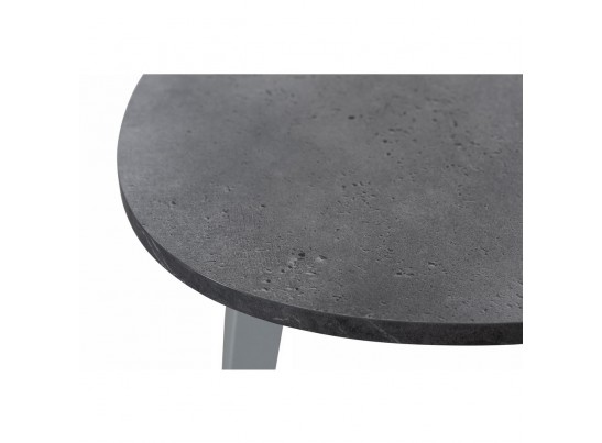 Стол Oslo круглый раскладной 110-140x110x76см, Бетон Портленд, серый в Ростове-на-Дону