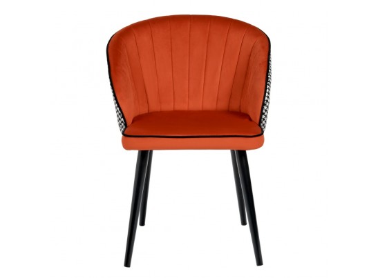 Стул Paola оранжевый с жаккардом в Ростове-на-Дону