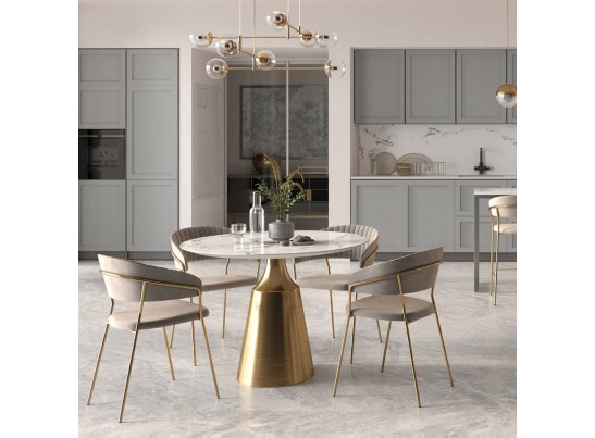 Стул полубарный Turin чёрный с золотыми ножками в Ростове-на-Дону