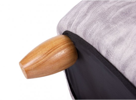 Пуф Бульдог светло-серый в Ростове-на-Дону