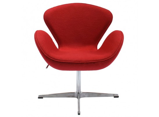 Кресло SWAN CHAIR красный кашемир в Ростове-на-Дону