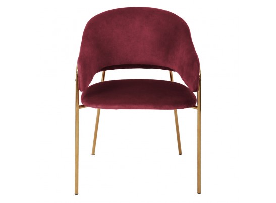 Стул Felix винный с золотыми ножками в Ростове-на-Дону