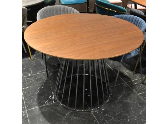 Стол Liverpool 110см орех, хромированные ножки в Ростове-на-Дону