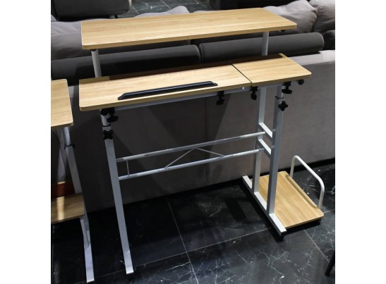 Стол многофункциональный Shuttle 80х58х80-130см, светлое дерево, белый в Ростове-на-Дону