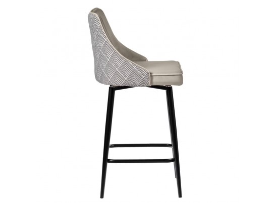 Стул полубарный Dave латте с жаккардом, с поворотным механизмом в Ростове-на-Дону