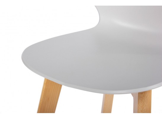 Стул Gracia серый c деревянными ножками в Ростове-на-Дону