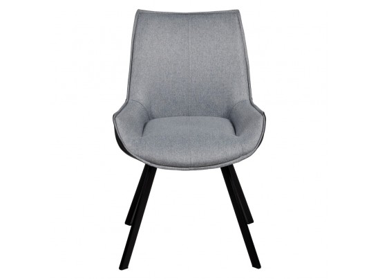 Стул Soft серо-голубой с чёрным, рогожка в Ростове-на-Дону