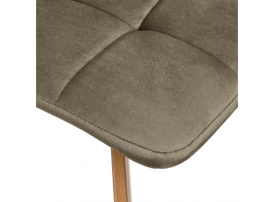 Комплект из 2-х стульев Easy тёмно-коричневый с ножками под дерево в Ростове-на-Дону