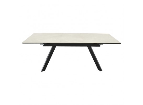 Стол Adam раскладной 140-190x90x75см, керамогранит бежевый, чёрный в Ростове-на-Дону