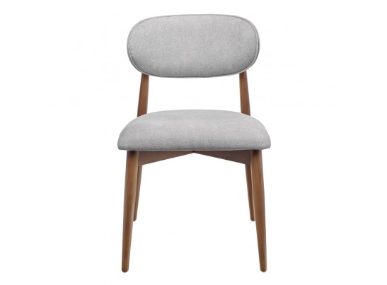 Стул Lucas 3 серый букле с ножками цвета орех в Ростове-на-Дону