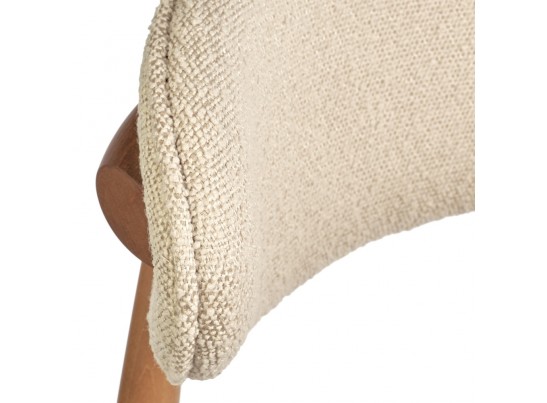 Стул Lucas латте букле с ножками цвета орех в Ростове-на-Дону