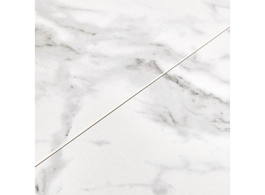 Стол Flame раскладной 116-155x80x76см, керамогранит белый мрамор, белый в Ростове-на-Дону