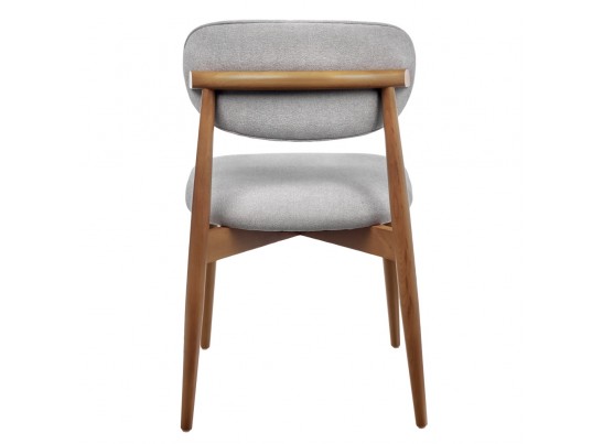 Стул Lucas 3 серый букле с ножками цвета орех в Ростове-на-Дону