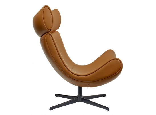 Кресло IMOLA оранжевый, натуральная кожа в Ростове-на-Дону