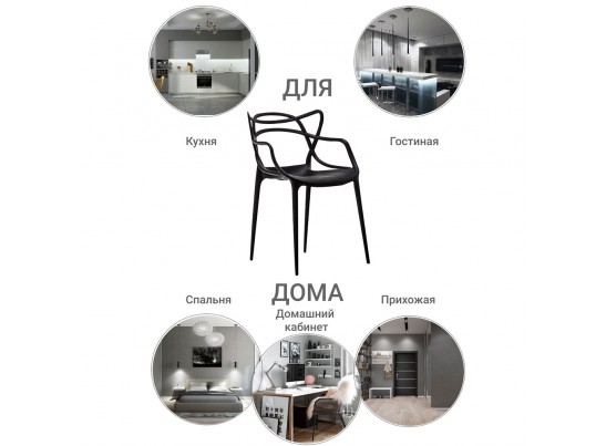 Комплект из 2-х стульев Masters чёрный в Ростове-на-Дону