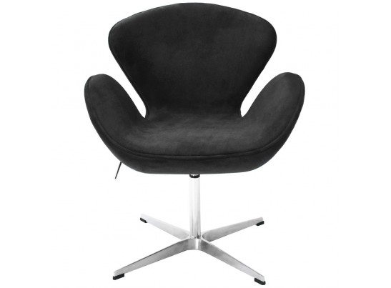 Кресло SWAN CHAIR графит, искусственная замша в Ростове-на-Дону