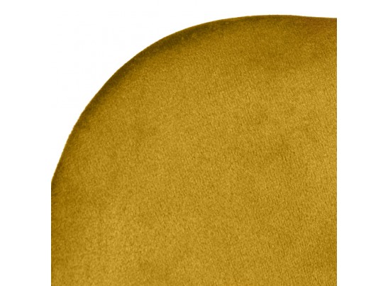 Стул Seven Style горчичный велюр с чёрными ножками в Ростове-на-Дону