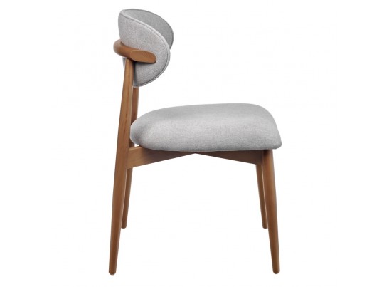 Стул Lucas 3 серый букле с ножками цвета орех в Ростове-на-Дону