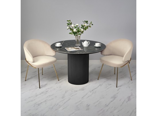 Стол Aura D110, керамогранит Wacom, чёрный в Ростове-на-Дону