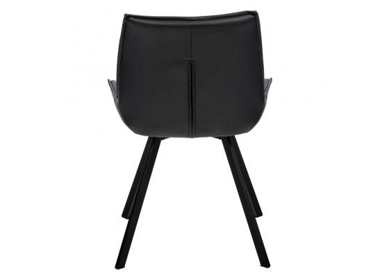 Стул Soft серо-голубой с чёрным, рогожка в Ростове-на-Дону