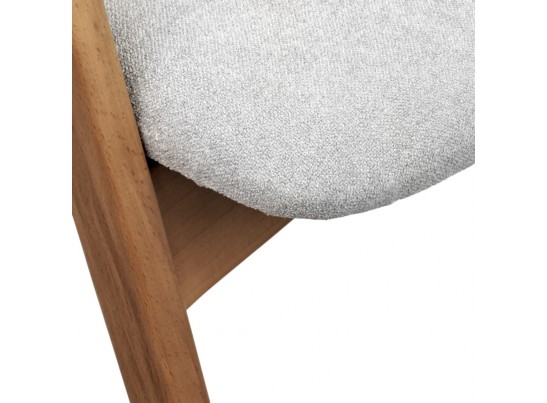Стул Alan серый букле с ножками цвета орех в Ростове-на-Дону