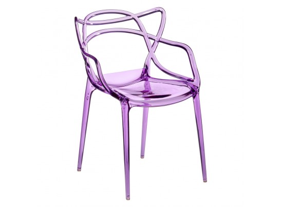 Комплект из 2-х стульев Masters прозрачный сиреневый в Ростове-на-Дону