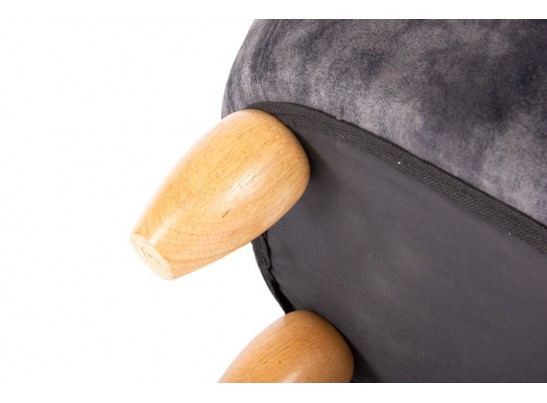 Пуф Мартышка с отсеком для хранения темно-серый в Ростове-на-Дону