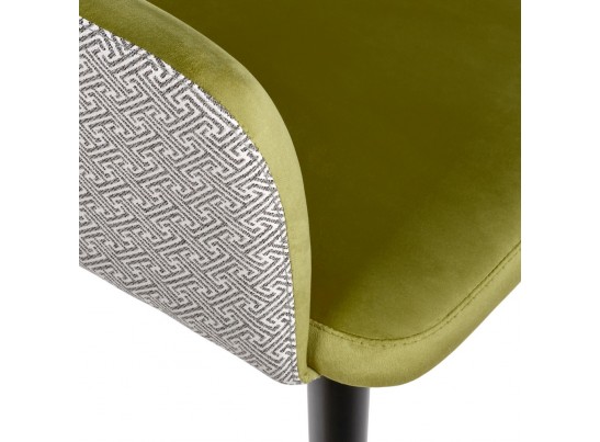 Стул Bruno ярко-зеленый с жаккардом в Ростове-на-Дону