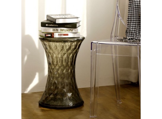 Стул-пуф Stone прозрачный серый в Ростове-на-Дону Стул-пуф Stone прозрачный серый в Ростове-на-Дону