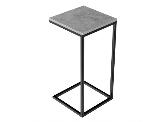 Придиванный столик Loft 35х35 Бетон Чикаго с чёрными ножками в Ростове-на-Дону