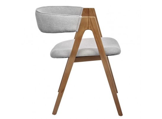 Стул Alan серый букле с ножками цвета орех в Ростове-на-Дону