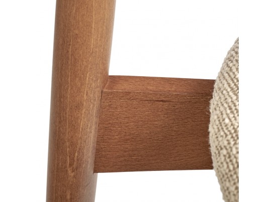 Стул Lucas латте букле с ножками цвета орех в Ростове-на-Дону