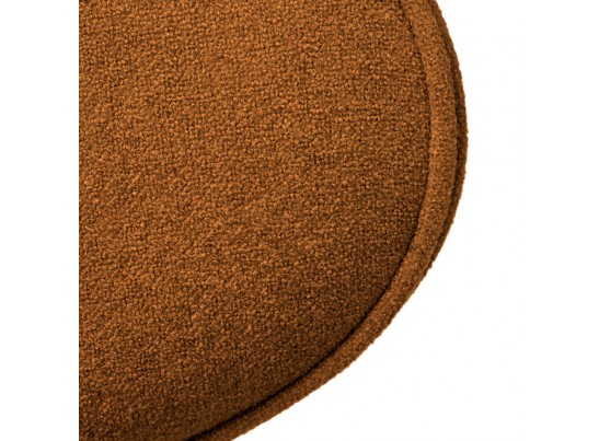 Стул полубарный Lucas 3 терракотовый букле с ножками цвета орех в Ростове-на-Дону