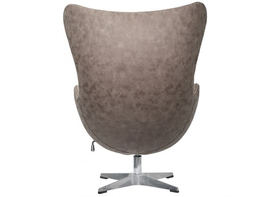 Кресло EGG CHAIR бледно-коричневый матовый с эффектом состаренная кожа в Ростове-на-Дону