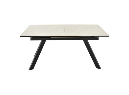 Стол Adam раскладной 140-190x90x75см, керамогранит бежевый, чёрный в Ростове-на-Дону
