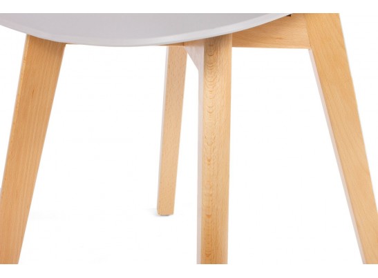 Стул Gracia серый c деревянными ножками в Ростове-на-Дону