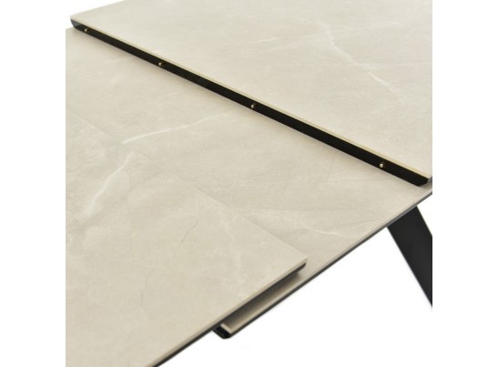 Стол Adam раскладной 140-190x90x75см, керамогранит бежевый, чёрный в Ростове-на-Дону