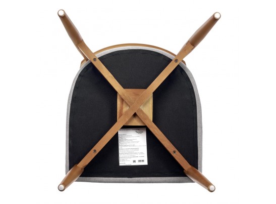 Стул Lucas 3 серый букле с ножками цвета орех в Ростове-на-Дону